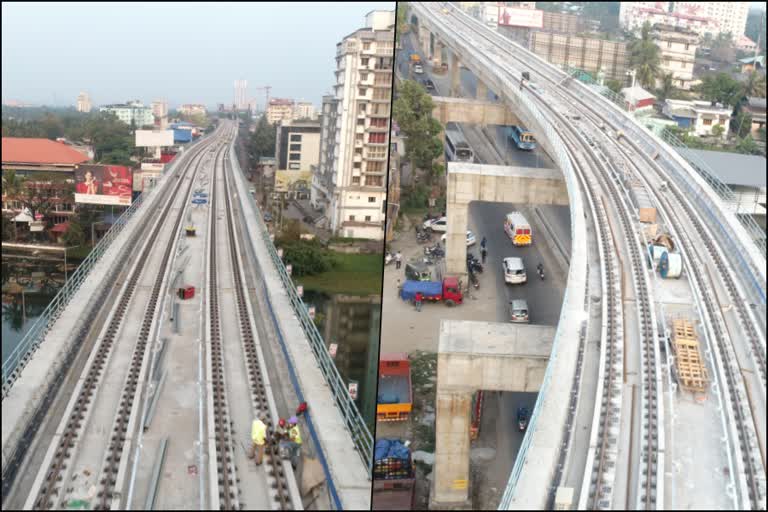 Kochi Metro petta SN Junction Trial run  petta SN Junction Kochi Metro Trial run  കൊച്ചി മെട്രോ  Kochi Metro  കൊച്ചി മെട്രോ പേട്ട - എസ്.എന്‍ ജങ്‌ഷൻ റെയില്‍ പാത  പേട്ട - എസ്.എന്‍ ജങ്‌ഷൻ ട്രയല്‍ റണ്‍