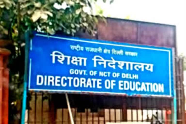 Meeting with school principals regarding board exam in Delhi Directorate of Education