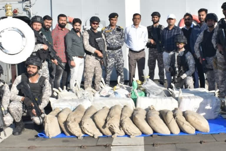 NCB and Indian Navy seizes 800 kg of drugs from Arabian Sea