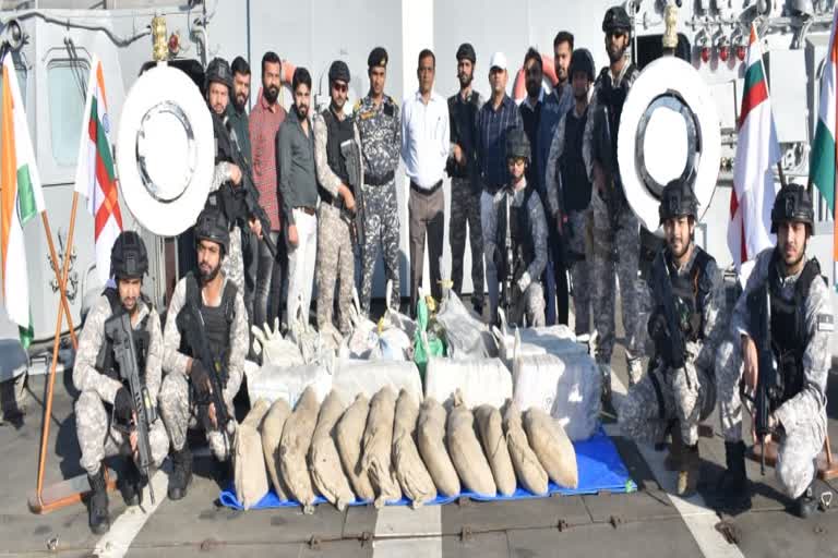 drugs seized from Arabian Sea: અરબી સમુદ્રમાંથી 800 કિલો ડ્રગ્સ ઝડપાયું