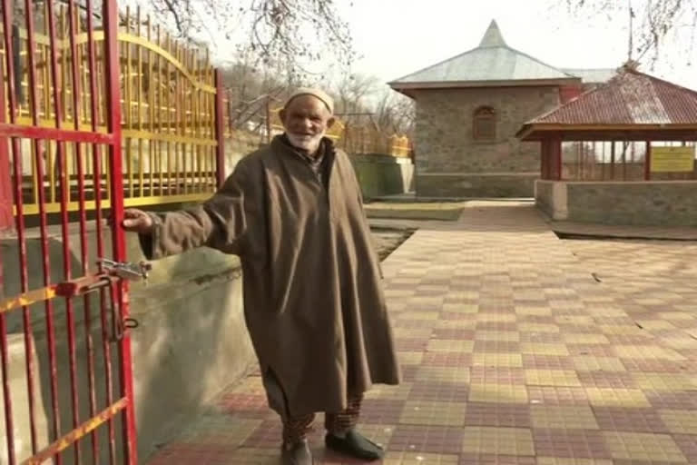 Speech, hearing impaired Muslim father-son take care of Hindu temple in J-K's Srinagar