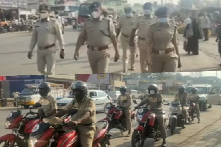 hijab-kesari-fight-march-by-the-koppala-police