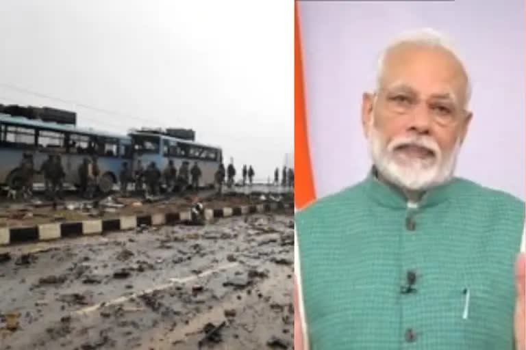 modi on pulwama attack