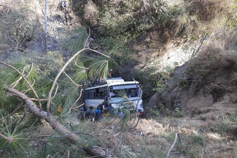 HRTC bus accident in rampur