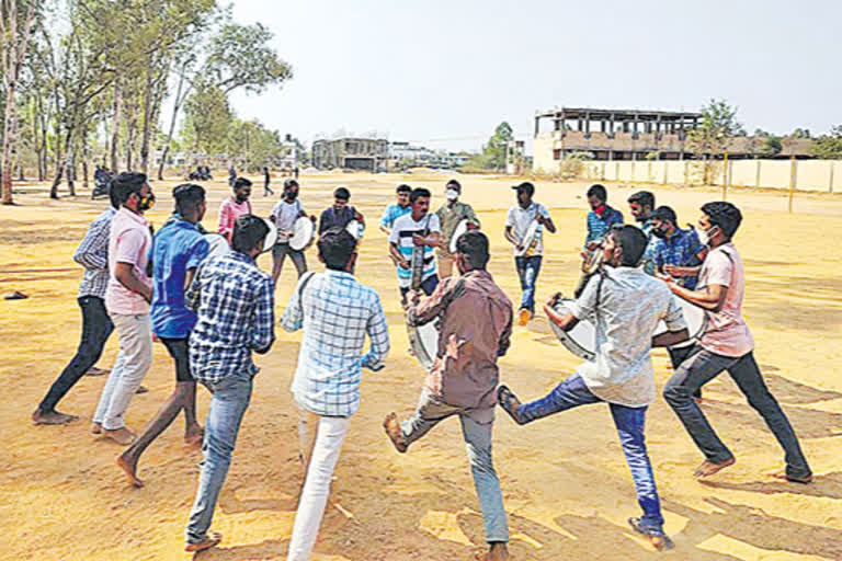 Thara degree college, drums training