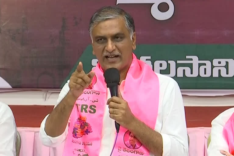 Minister Harish Rao Fire on union minister kishan reddy