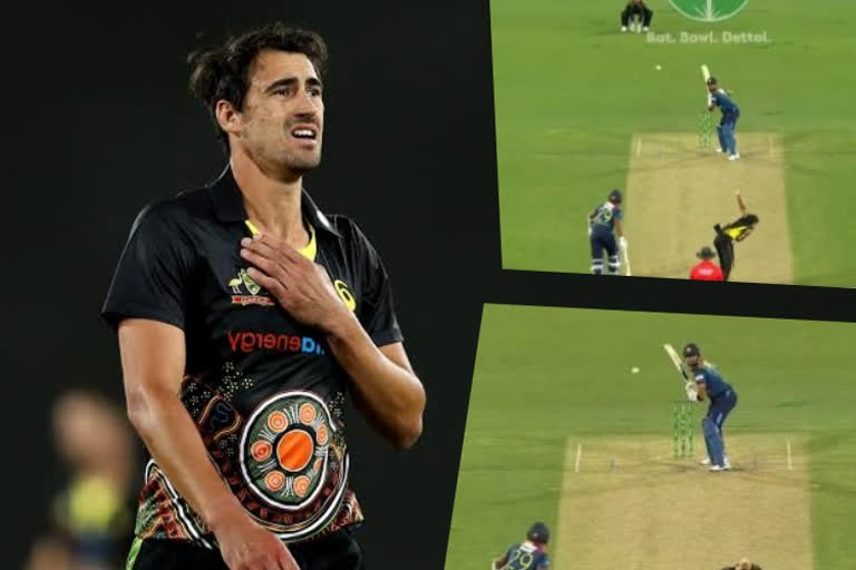 Starc bowls most bizarre wide ball during 3rd T20I vs SL