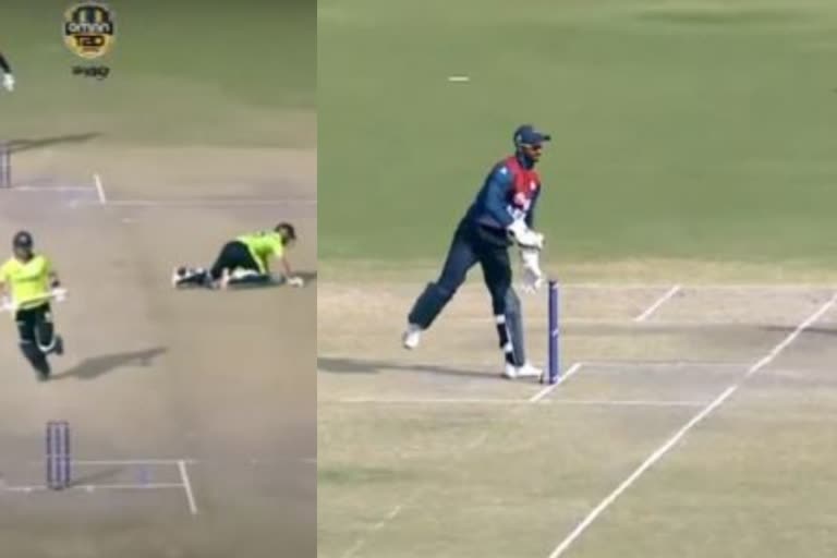 nepal wicketkeeper refuses to run out ireland batter  nepal ireland cricket match  nepal wicket keeper asif sheikh  നേപ്പാൾ വിക്കറ്റ് കീപ്പർ ആസിഫ് ഷെയ്ഖ്  നേപ്പാൾ അയർലൻഡ് ക്രിക്കറ്റ് മത്സരം  ബൗളറുമായി കൂട്ടിയിടിച്ച് വീണ ബാറ്ററെ ഔട്ടാക്കാതെ നേപ്പാൾ വിക്കറ്റ് കീപ്പർ