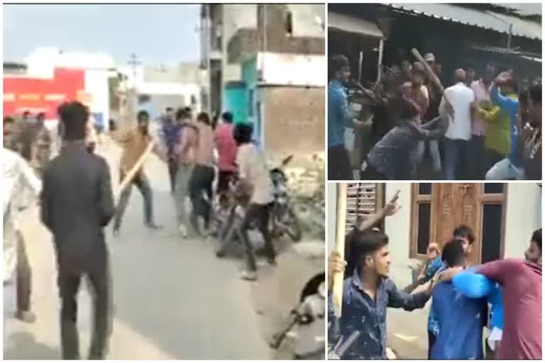 Goons attack at telangana  തെലങ്കാനയില്‍ ഗുണ്ടാ ആക്രമണം  യുവാക്കളെ തല്ലിചതച്ചു  Telangana Crime news