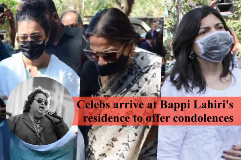 celebs at bappi lahiri home