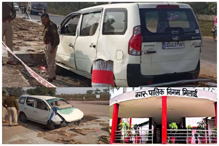 Traumatic road accident in Abhanpur