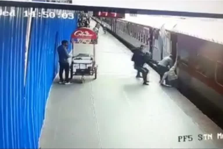 Railway Employees Rescue Woman in Banaras