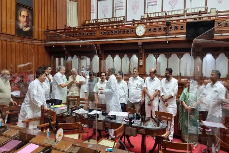 Basavaraj horatti tries to persuade members of the Council