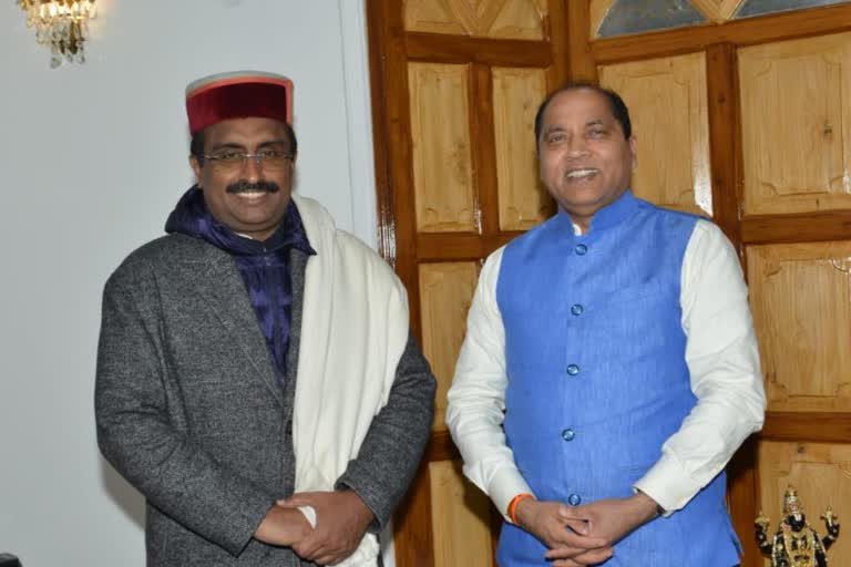 Ram Madhav meet CM Jairam in Shimla