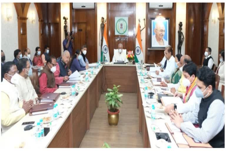 Cabinet meeting at CM residence in Raipur