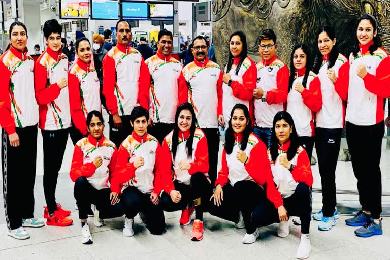 Indian Boxing contingent leaves for Sofia, Bulgaria to participate in Strandja Memorial Boxing Tournament