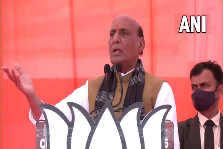 UP election  If BJP retains power in UP, will provide free LPG gas cylinders on Holi, Diwali: Rajnath Singh  Rajnath Singh  free LPG gas cylinders on Holi, Diwali  യുപി തിരഞ്ഞെടുപ്പ്  രാജ്‌നാഥ് സിങ്  ബിജെപി  bjp