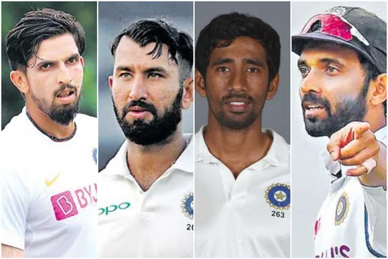 rahane pujara saha ishanth sharma