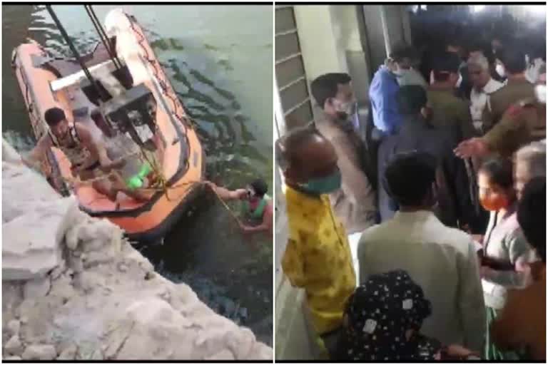 Car Fell in Chambal River