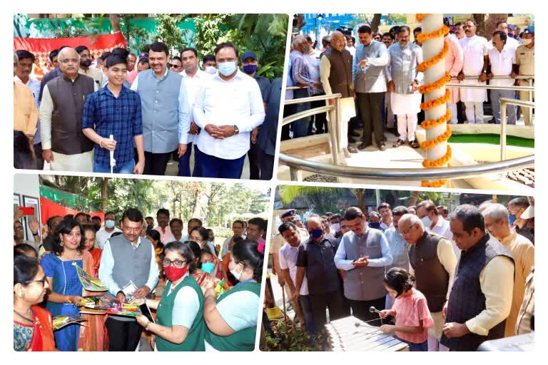 Devendra Fadnavis inaugrate maharashtra first garden for physical handicapped thane