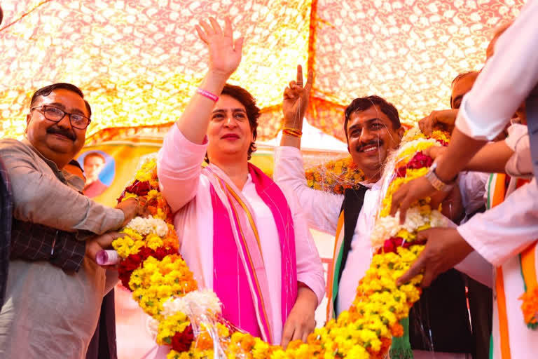 Priyanka Gandhi in Raebareli, takes jibe at oppositions BJP and SP