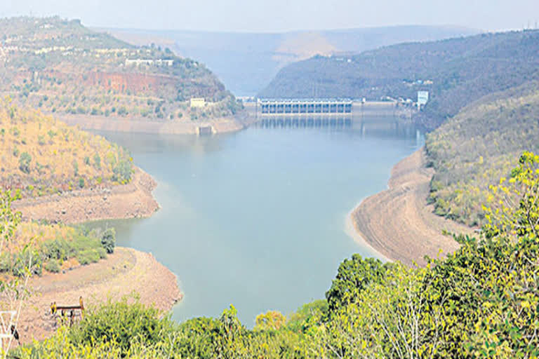 srisailam water storage