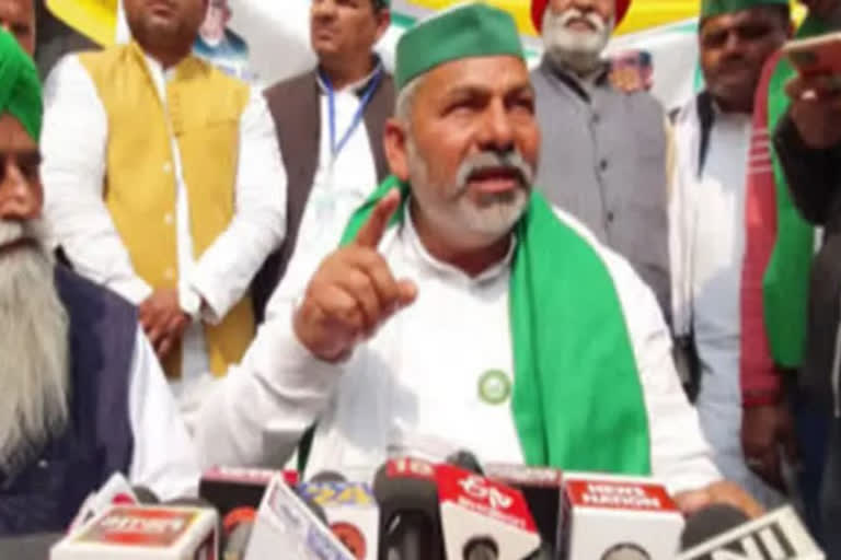 Rakesh Tikait, national spokesperson and farmer leader of the Bharatiya Kisan Union BKU