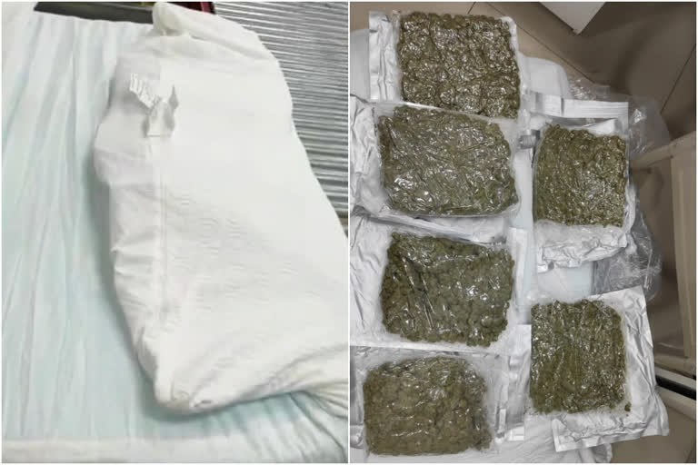 Ganja Seized in courier company