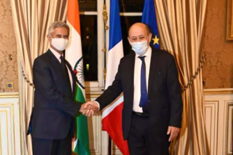 External Affairs Minister S Jaishankar held wide-ranging and productive talks with his French counterpart Jean-Yves Le Drian here during which they discussed key regional and global issues, particularly the India-EU relationship, and exchanged perspectives on the situation in Afghanistan, Iranian nuclear deal and the Ukraine crisis.