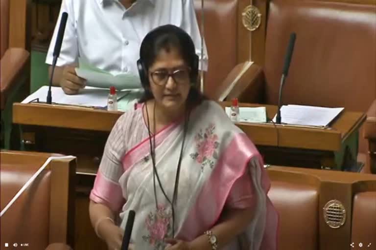Minister Shashikala jolle speak about the housing facilities issue in Shree Shaila in session