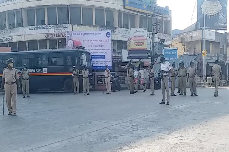 high police alert in shivamogga