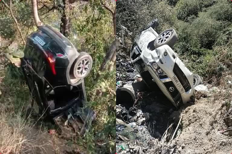 Delhi tourist car fell into a ditch in Nainital