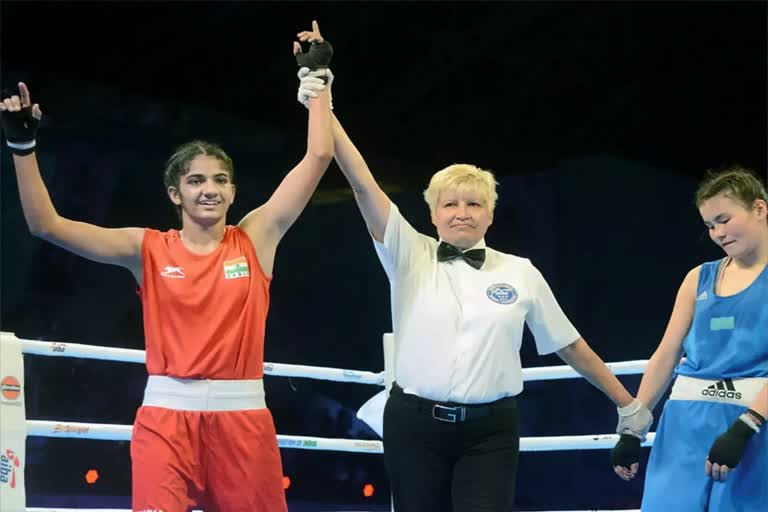 Women boxers Nitu, Indian boxer Anamika, Strandja Memorial Tournament, India women boxing