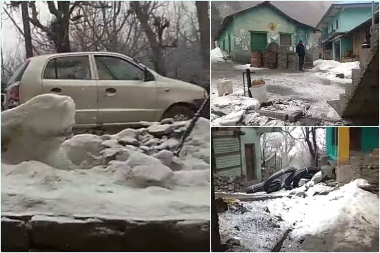 Snowfall in Kinnaur