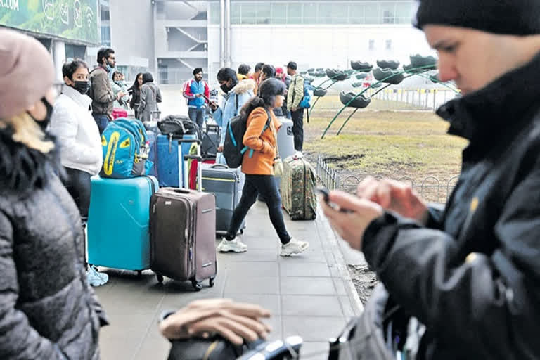 Telugu Students in Ukraine