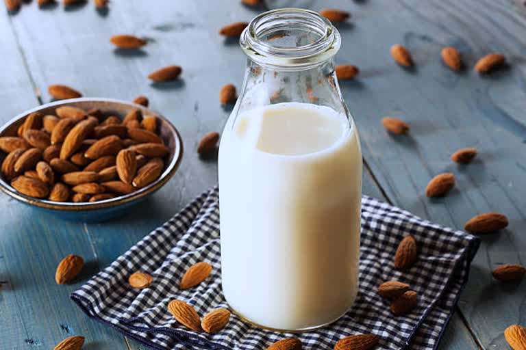 almonds and milk