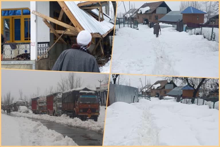 Heavy Snowfall in Jammu And Kashmir: جموں و کشمیر میں شدید برفباری سے لوگوں کو مالی نقصان کا سامنا