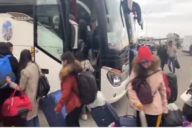 470 Indian students stranded in Ukraine arrive in Romania