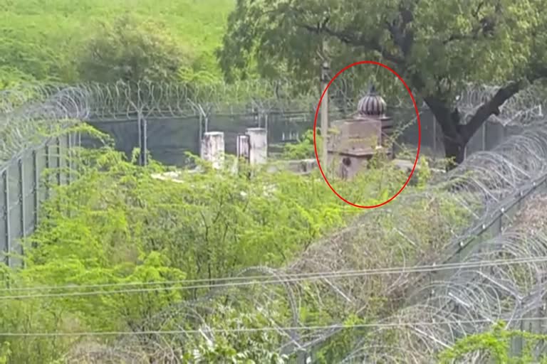 Army fencing of Hanuman temple in Alwar