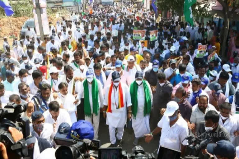 The second phase of Congress's Mekedatu Padayatra begins from Ramanagara tomorrow