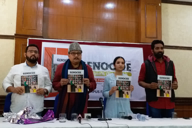 Document on Muslims titled 'Genocide' of Muslims released in Delhi