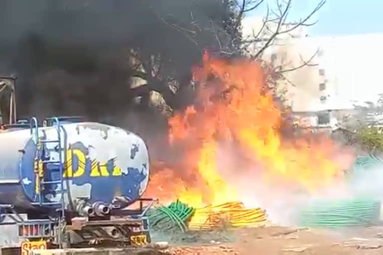 fire accident in Kukatpally in hyderabad