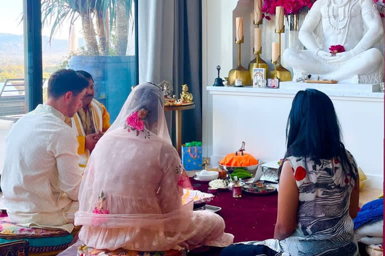 Priyanka Chopra performs Maha Shivaratri pooja with husband Nick Jonas