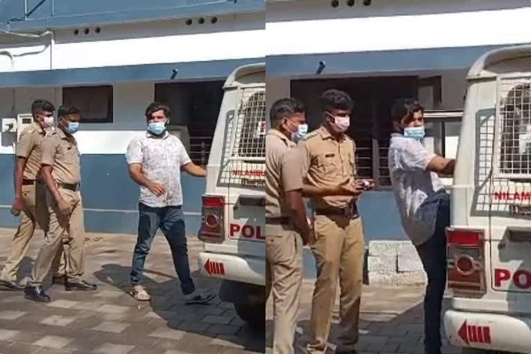 Nilambur criminal case accused and goon leader is in police custody  malappuram accused who charged Capa for anti-social activity  ക്രിമിനൽ കേസ് പ്രതി നിലമ്പൂർ ശതാബ് പൊലീസ് കസ്റ്റഡിയിൽ  സാമൂഹിക വിരുദ്ധ പ്രവർത്തനത്തിന് കാപ്പ ചുമത്തിയ ഗുണ്ടാ നേതാവ്  ഗുണ്ടാ നേതാവ് മണലോടി സ്വദേശി തേക്കിൽ ശതാബ്  മലപ്പുറം ഗുണ്ടാ നേതാവ് പൊലീസ് കസ്റ്റഡിയിൽ  gunda leader is in Nilambur police custody