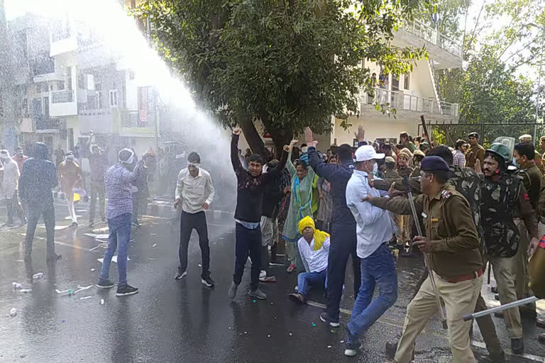 Haryana Extension Lecturer protest