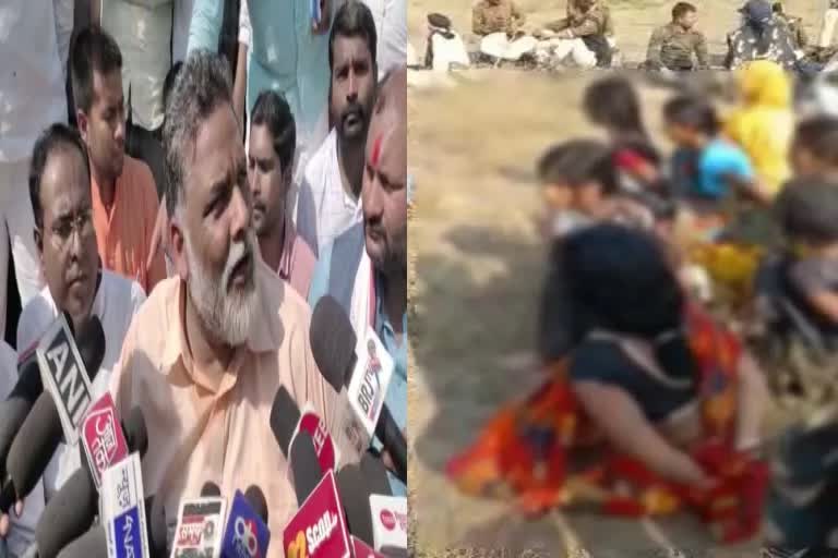 pappu yadav statement on gaya police beating women with their hands tied