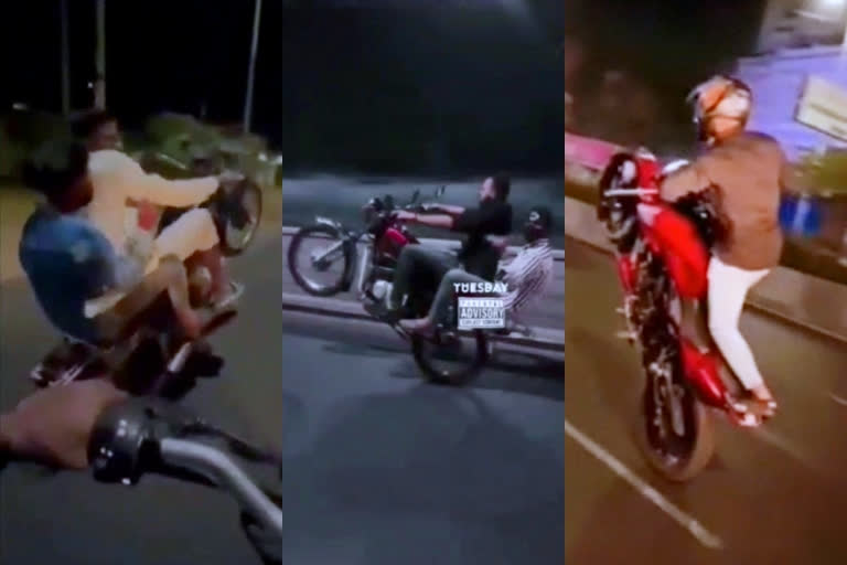 9 bike riders arrested in Begumpet for doing stunts on roads at night time