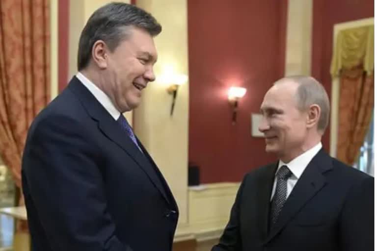 Fourth President of Ukraine Viktor Yanukovych and Vladimir Putin