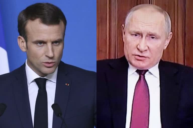 Vladimir Putin Emmanuel Macron