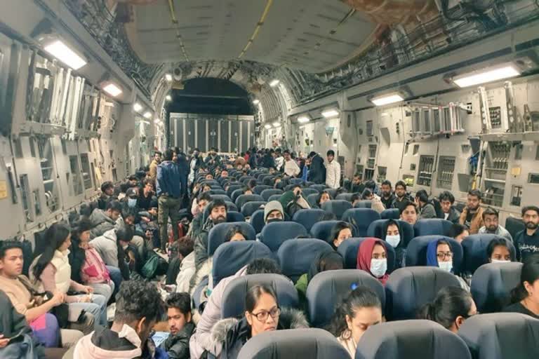 Special aircraft carrying 185 Indian citizens stranded in Ukraine from Bucharest reached Mumbai